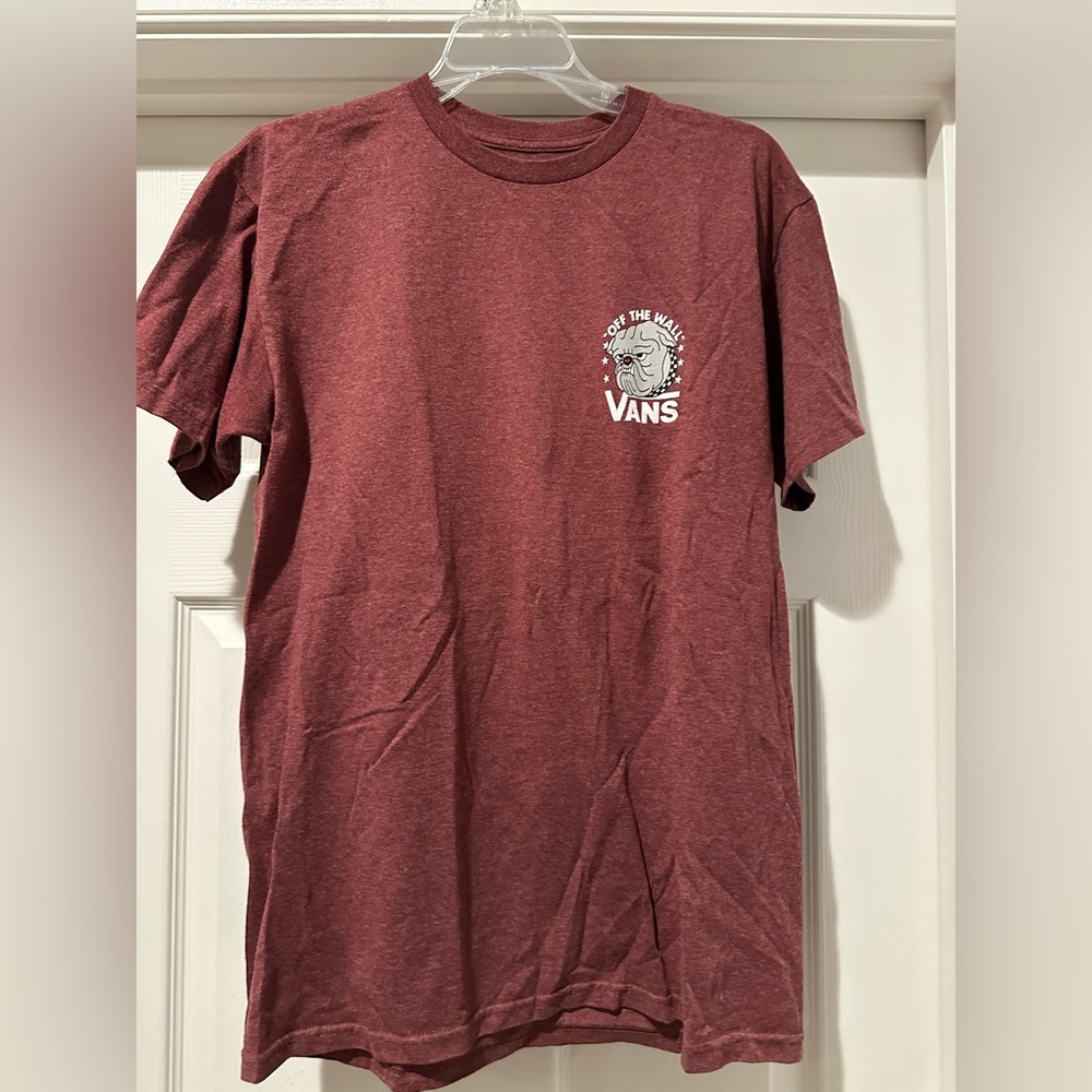 Vans Burgundy Tee with Logo